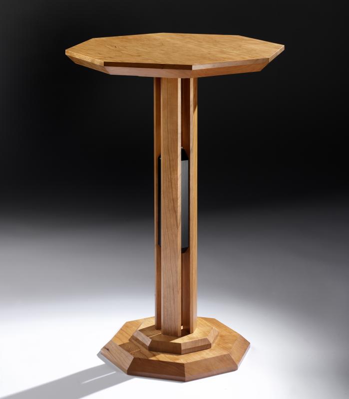 Obelisk pedestal table by David Tragen