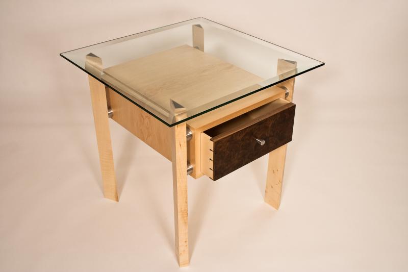 Bedside table - dovetailed drawer by Design in Wood