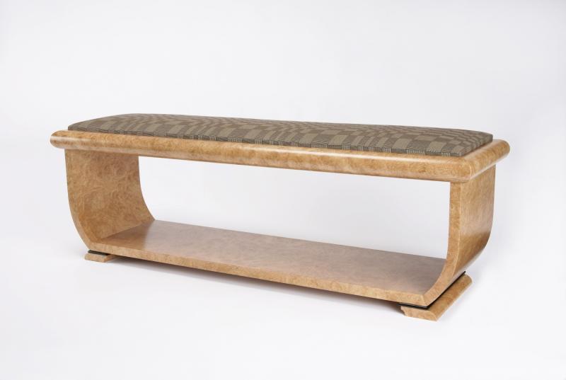 Burr Chestnut Bench Seat by Philip Dobbins