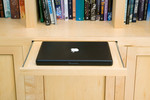 Secret drawer in bookcase for laptop. by Andrew Lawton