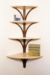 'Tree' hanging shelves by Design in Wood