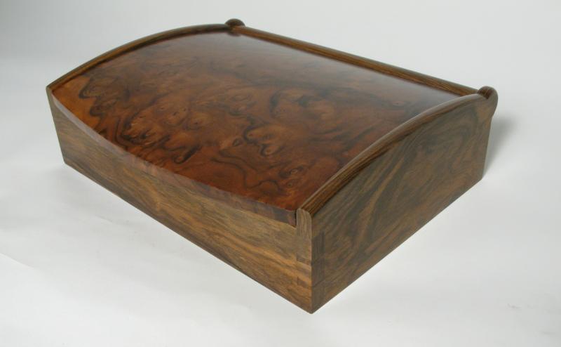 Curve top jewellery box by Chris Tribe