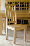 Oak dining chair by Chris Tribe