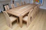 Mandorla dining table and chairs by David Tragen